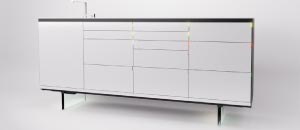 Meuble gris pour cabinet de dentiste Lillois