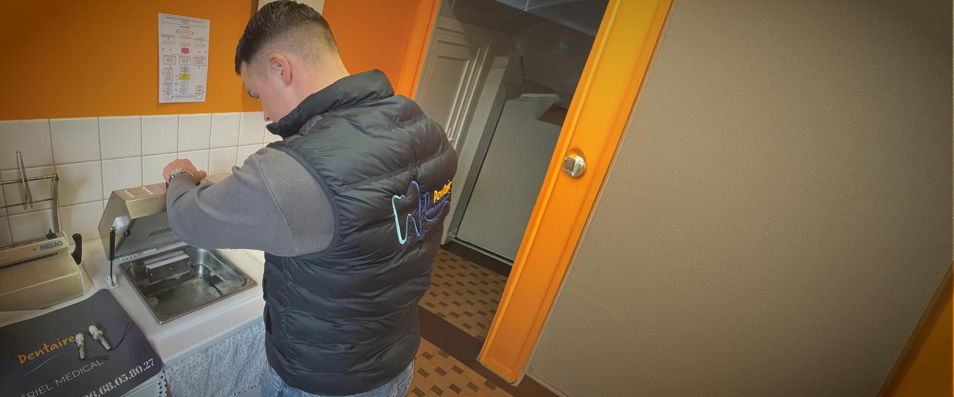 Réparation d'un nettoyeur à haute pression dans un cabinet dentaire à Dunkerque